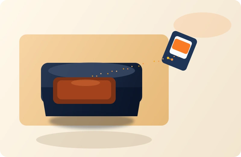 Paso 1 de Brownie en freidora de aire: preparación y condimentado