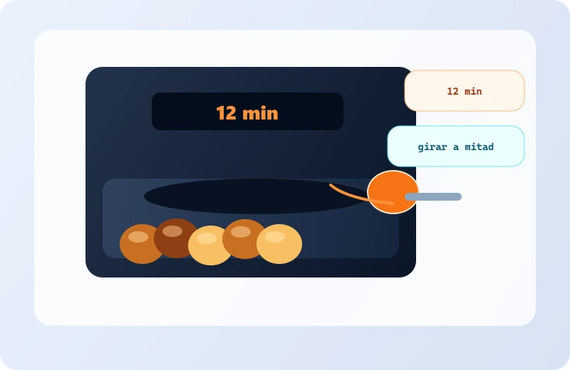 Paso 3 de Nuggets caseros en freidora de aire: cocción principal
