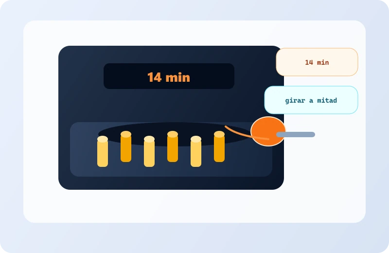 Paso 3 de Patatas congeladas en freidora de aire: cocción principal