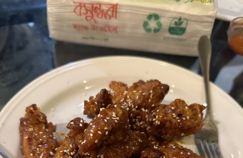 Plato terminado: Alitas de pollo en freidora de aire