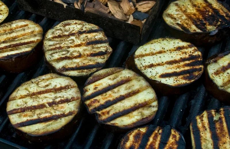 Plato terminado: Berenjena en freidora de aire