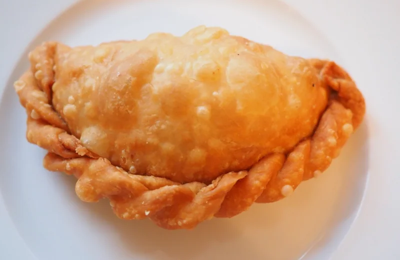 Plato terminado: Empanadillas en freidora de aire